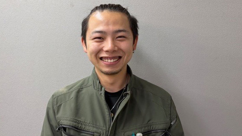 道路工事の先輩